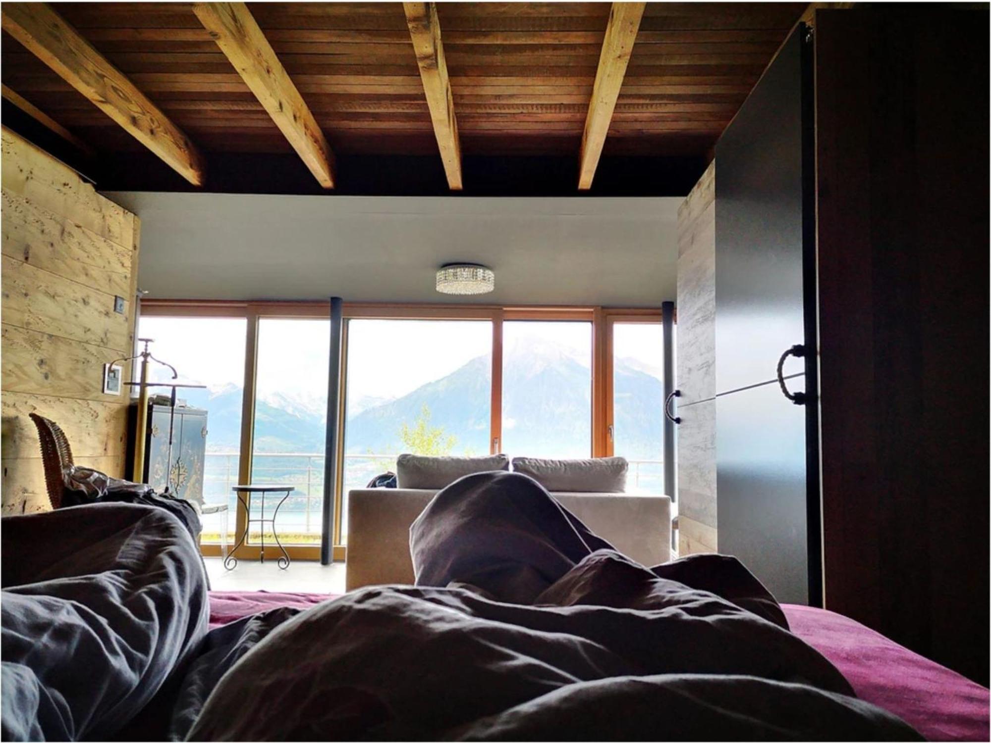 Chalet With View Of The Mountains And The Thun Lake Зигрисвил Екстериор снимка