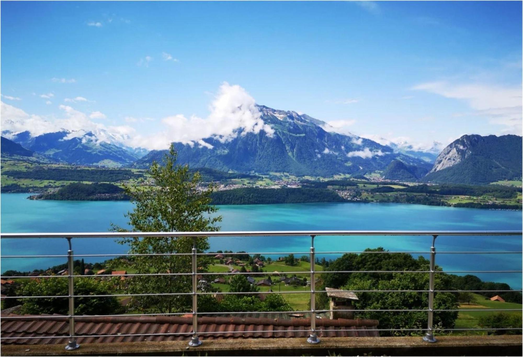 Chalet With View Of The Mountains And The Thun Lake Зигрисвил Екстериор снимка